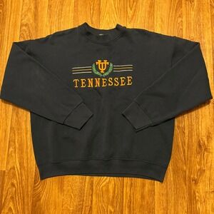 Vintage Tennessee‎ Volunteers Sweatshirt Men Large Navy Blue Made in USA